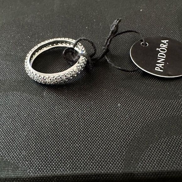 PANDORA Inspiration Within Ring Clear Zirconia, Silver Enamel Size 52 - Picture 4 of 8